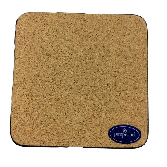 Pimpernel Artisanal Breads Coasters Set Of 6 Cork-Backed Drink Mats - Picture 3 of 4
